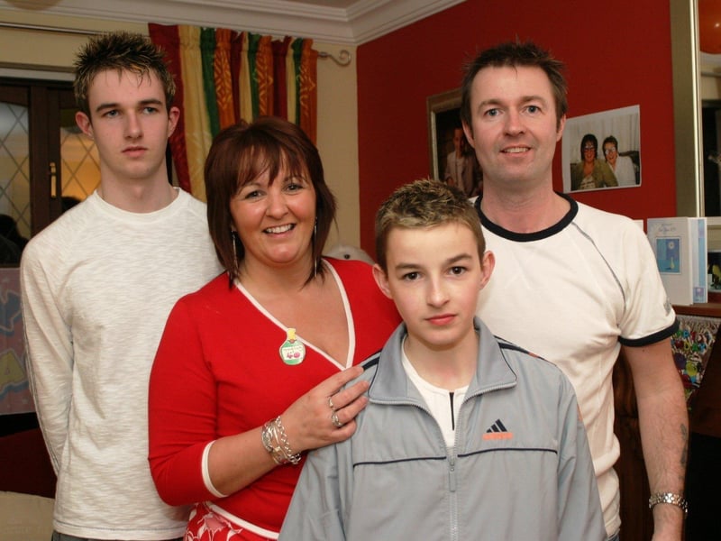 Yvonne Harrison celebrates her birthday with her family at home.