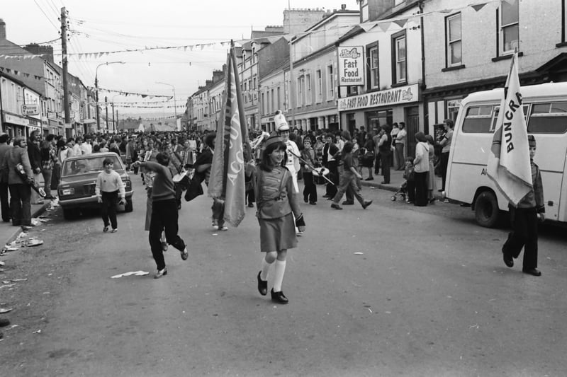 A thronged Main Street during the Fleadh in 1979.