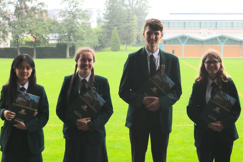 Friends’ subject prize winners at AS level:Lois Au (Business Studies), Naomi Trimble (Mathematics, Nutrition & Food Science), Eddie Doogan (Software Systems Development), Clare Grieve (French, History , Spanish) and Sophie Anderson (Chemistry, Geography)