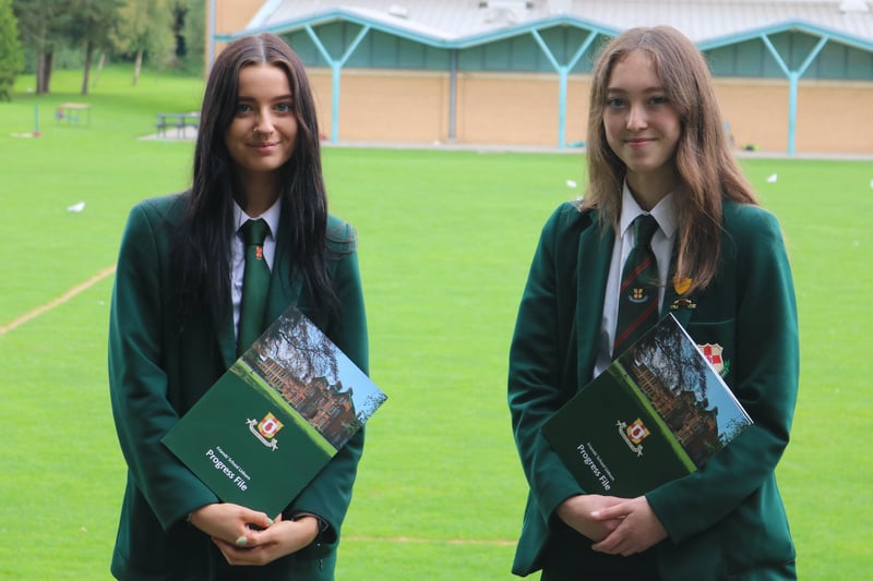 Friends’ subject prize winners at AS level: Rebecca O'Toole (Religious Studies) and Mia Luke (Technology & Design). Not pictured: Charlie Collyer (Physics).