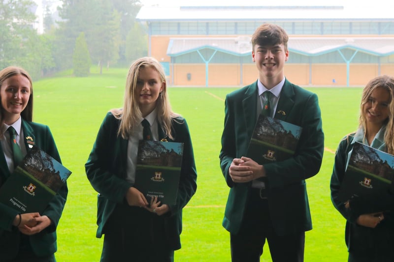 Friends’ subject prize winners at AS level: Eden Wilson (English), Rebecca McKimm (Government & Politics), Noah McCurley (Mathematics) and Holly Winters (Art and Design).