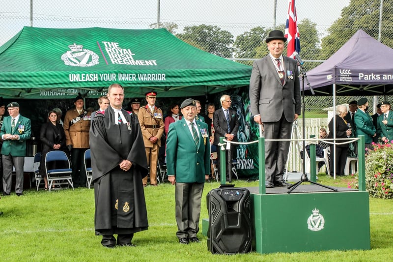 Veterans' Commissioner For Northern Ireland Danny Kinahan making his opening remarks.  Pic by Norman Briggs, rnbphotographyni