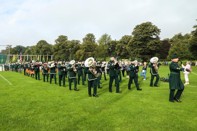 The Band of the Royal Irish Regiment taking part in the anniversary celebrations.  Pic by Norman Briggs, rnbphotographyni
