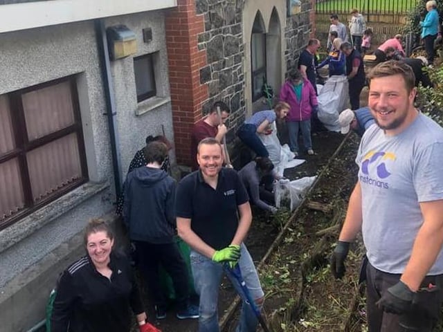 Hard at work during the event at St Patrick's Primary School in Portrush