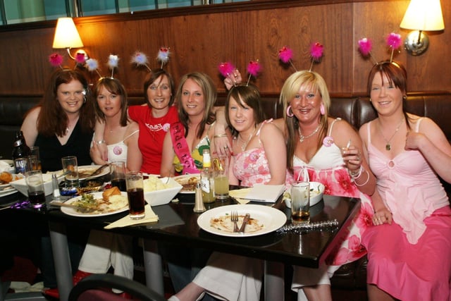 Marisa McGinley on her Hen Night with some of the girls.