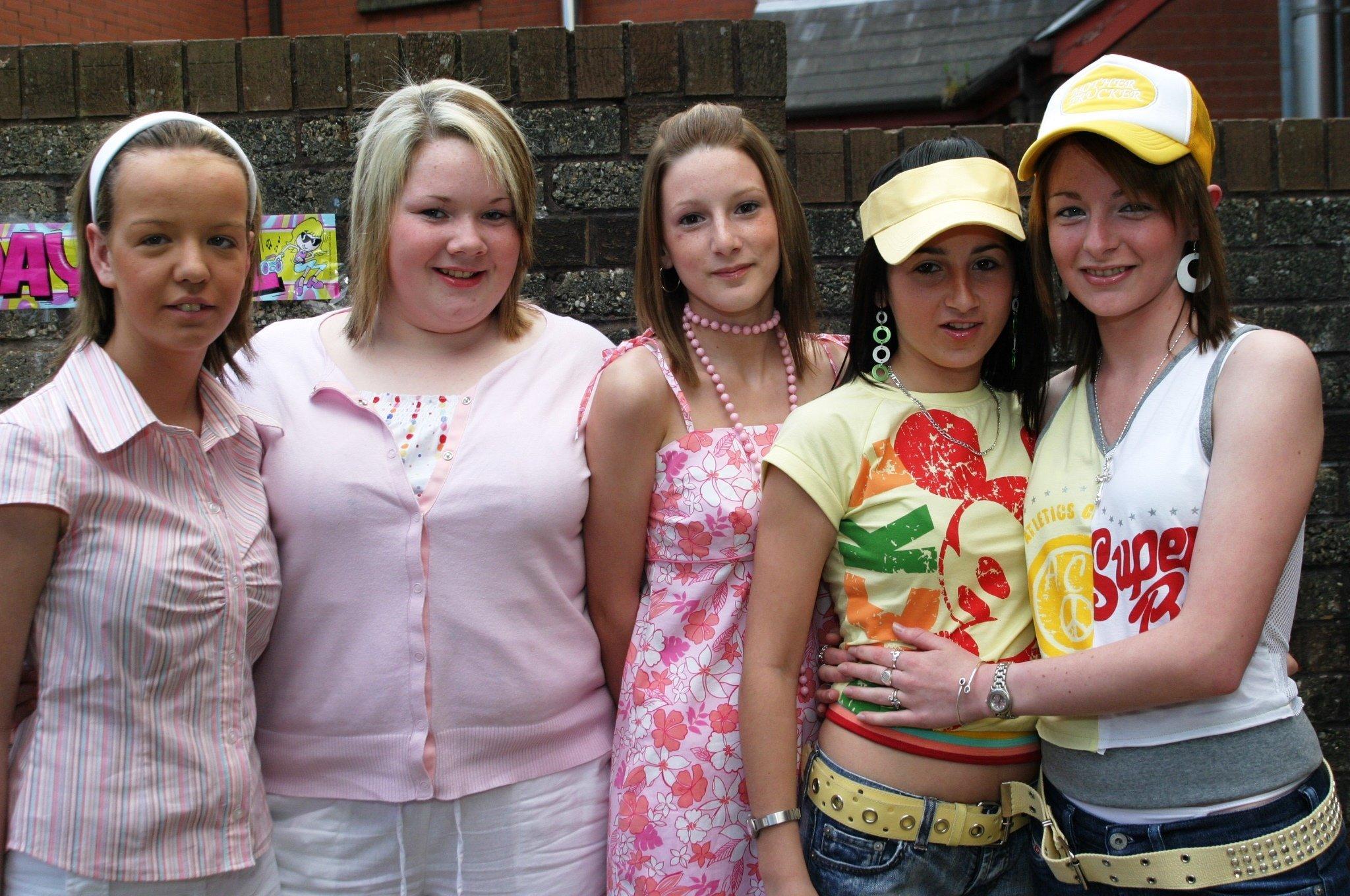 Natasha Duddy celebrates with some of her friends.