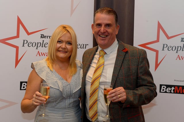 Pamela and Martin Mullan attended Derry Journal People of the Year Awards held in the Everglades Hotel on Thursday evening last. Photo: George Sweeney.  DER2139GS – 041