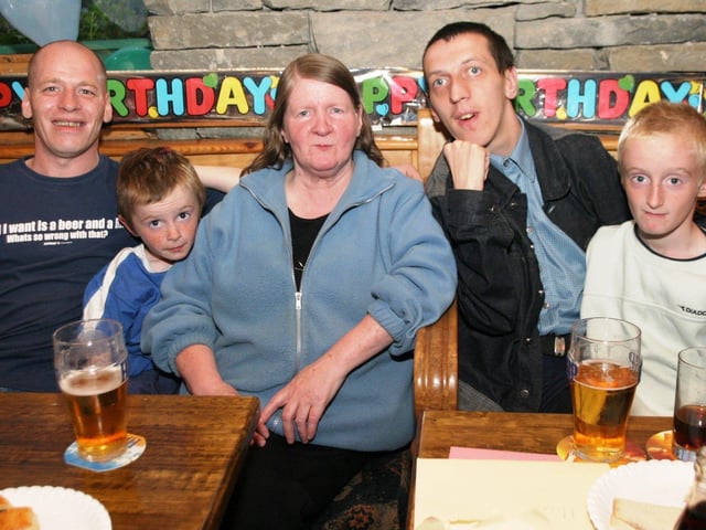 Rosemary and Gerry Parke and family celebrate.