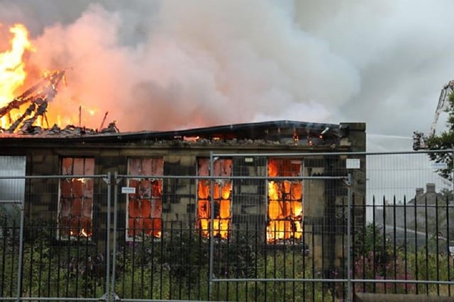 The intensity of the blaze ripped through the C-listed building  (Pic: Chris Graham)