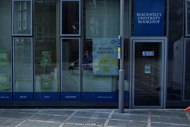 Blackwells, which was based at the junction of Upper Hannover Street and Leavygreave Road, has been closed and now Sheffield University is looking to find a new use for the store. PIcture: Google
