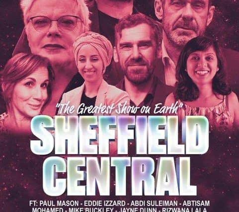 A poster that appeared on Twitter, calling the selection of a new Labour Party Parliamentary candidate for Sheffield Central as "the greatest show on Earth". Candidates include comedian Eddie Izzard and political commentator and ex-Newsnight business editor Paul Mason