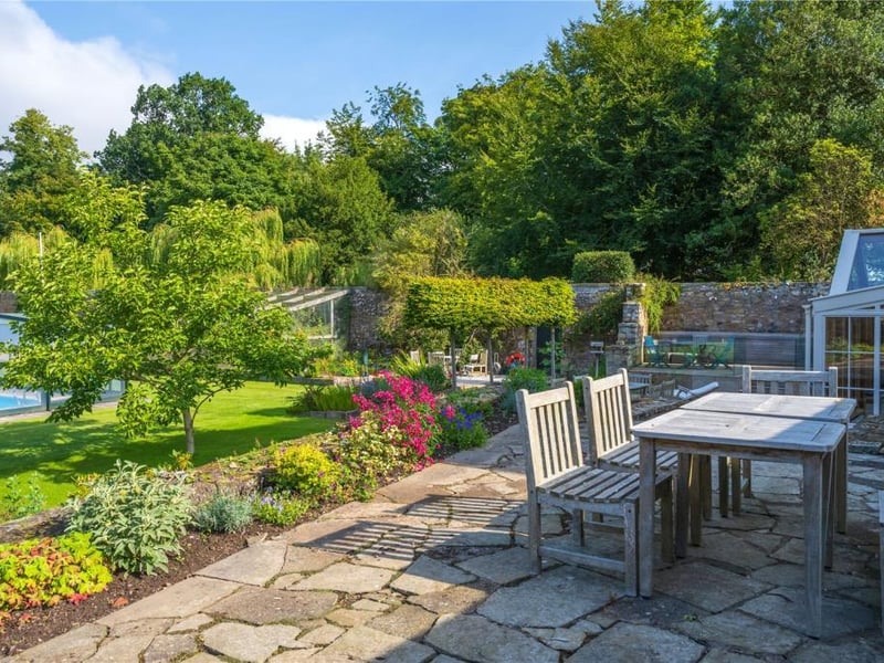 Terrace and garden.