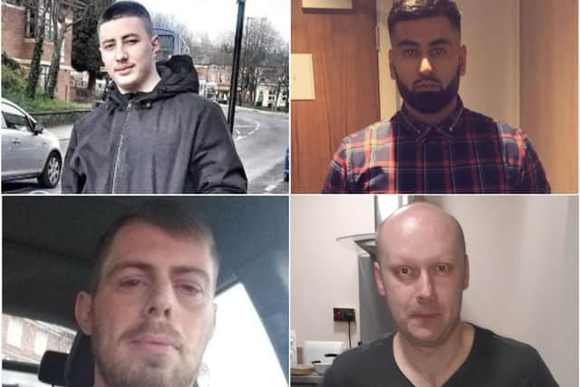 Top L-R: Armed Xhika and Khuram Javed, also known as Khurm and Khurram
Bottom L-R: Danny Irons and Lee Phillips