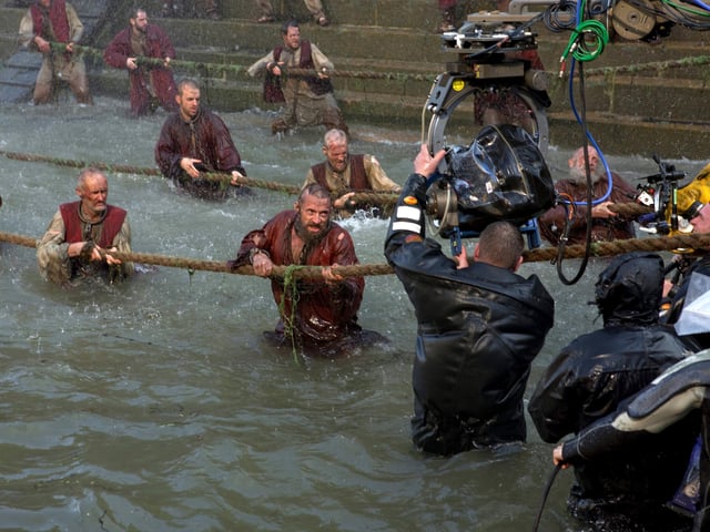 The star studded musical filmed at the Historic Dockyard in Portsmouth, featuring at 1 minute 26 seconds into the movie, and it made $441 million at the Box Office.