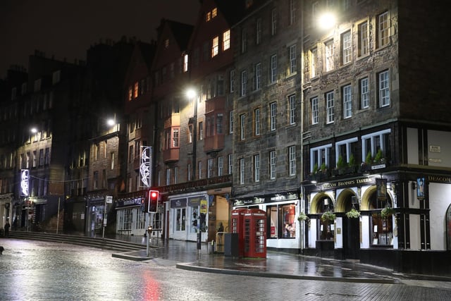 An empty Royal Mile. Photo credit: Andrew Milligan/PA Wire