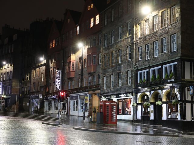 An empty Royal Mile. Photo credit: Andrew Milligan/PA Wire