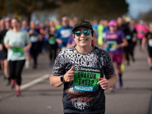 Action from the Great South Run. (201019-247)