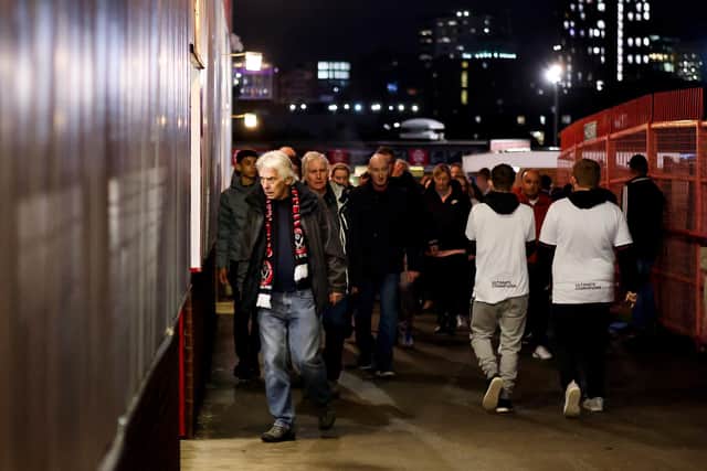 Sheffield United fans arrive at Bramall Lane before their side faced QPR (George Wood/Getty Images)