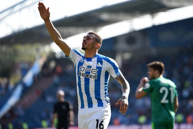 Huddersfield Town's chief executive Mark Devlin has revealed he's expecting a high level of interest in star striker Karlan Grant this summer, but has claimed he could still remain at the club. (Examiner). (Photo by Nathan Stirk/Getty Images)