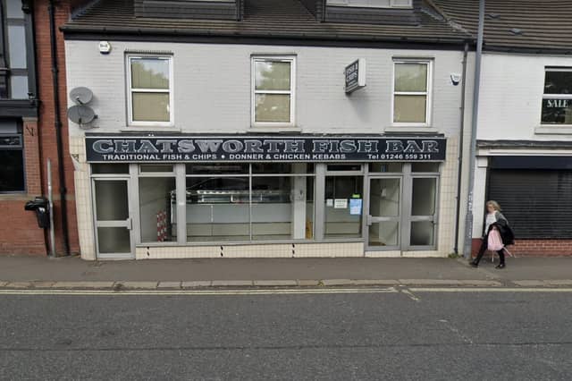The Chatsworth Fish Bar at Chatsworth Road in
Chesterfield has been given a five-out-of-five food hygiene rating. This comes after a hygiene inspection carried out on September 15.
