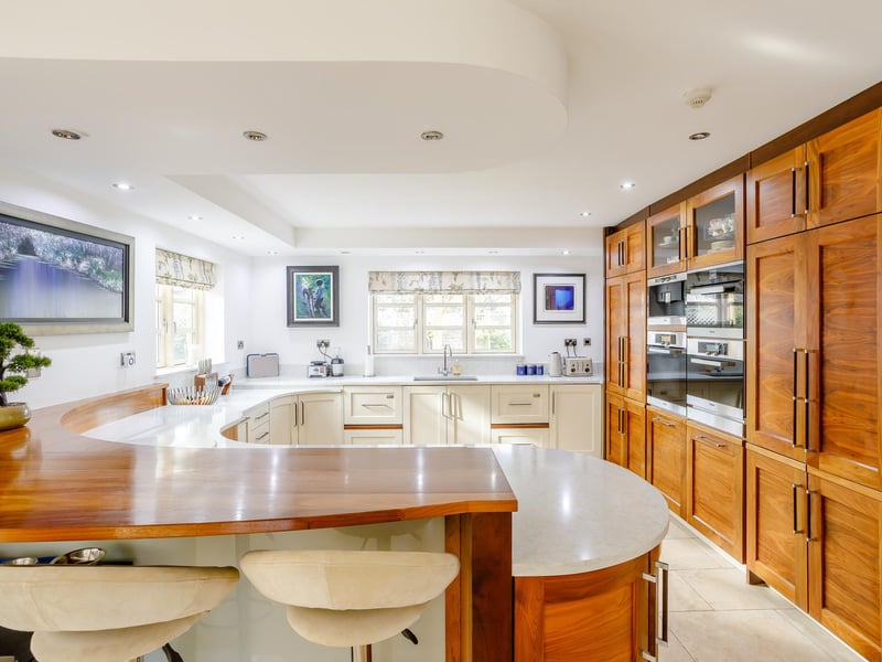 The open plan kitchen is perfect for entertaining and to centre family life on