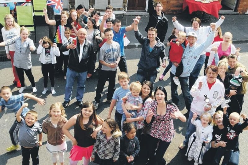 Residents of Mersey Street in Bulwell gave the royal couple a noisy three cheers