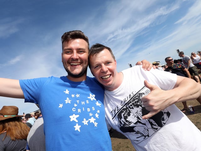Cribbs fans. Victorious on the Saturday afternoon in 2019, Southsea Common. Picture: (240819-71)