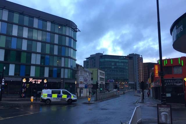 A pedestrian was critically injured after being struck by a car on a pelican crossing in Sheffield