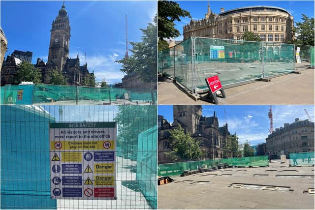 Visitors to Sheffield city centre are eagerly awaiting to see a new shipping container attraction with shops, food and a big screen that is expected to open next week.