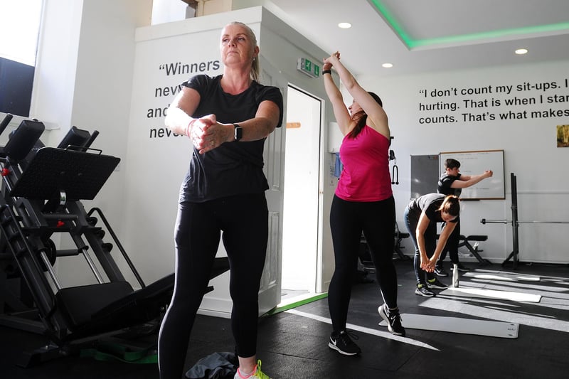 Working out at  Rezults Personal Training & Group Fitness (Pic: Michael Gillen)