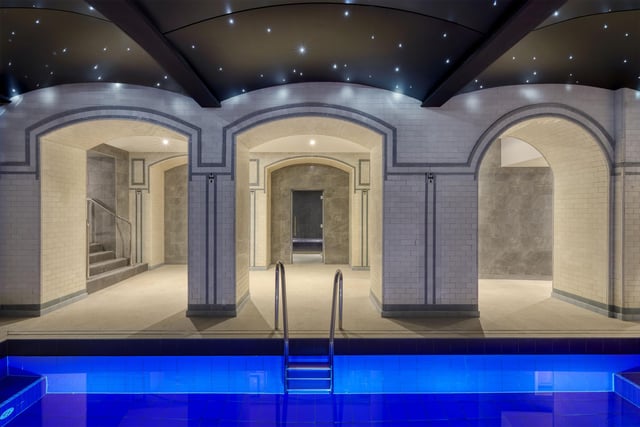 The relaxation pool comes with a midnight starry ceiling for the ultimate relaxing swim