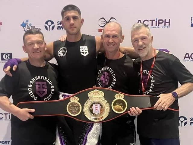 Teagn Stott and his Sheffield Boxing Centre team