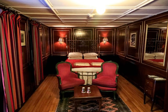 A view of the suite where British crime fiction writer Dame Agatha Christie is believed to have stayed while writing her 1937 novel "Death on the Nile", at The Cataract Hotel