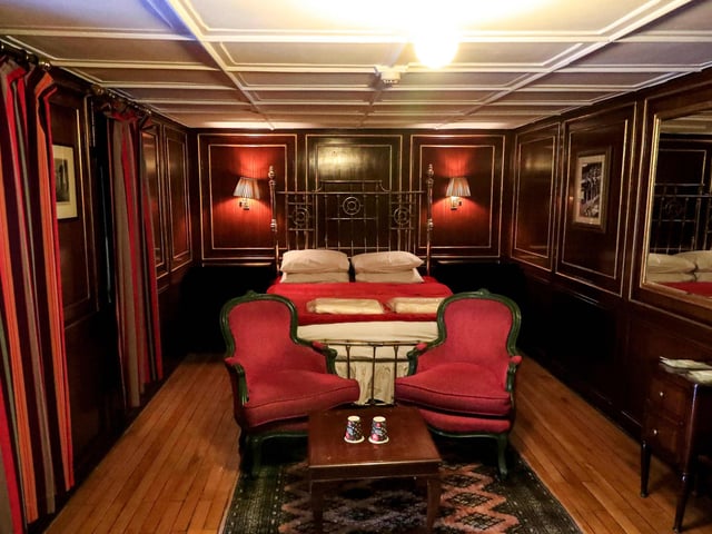 A view of the suite where British crime fiction writer Dame Agatha Christie is believed to have stayed while writing her 1937 novel "Death on the Nile", at The Cataract Hotel