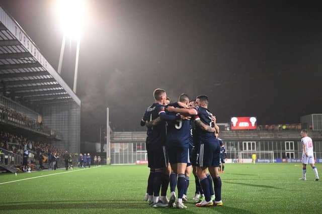 How the Scotland players rated against Faroe Islands. (Photo by JONATHAN NACKSTRAND/AFP via Getty Images)