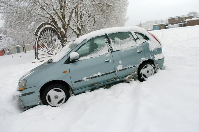 Cars lay abandoned across Doncaster after heavy snow fell in December 2010