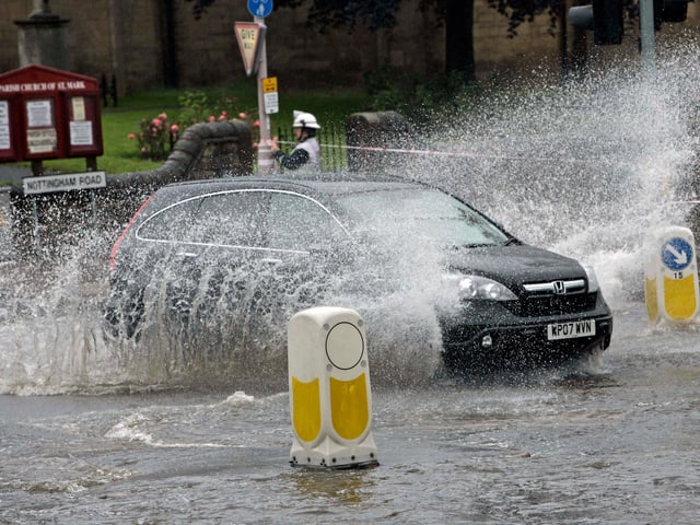Floods June 25th 2007, Nottingham Road, Mansfield.