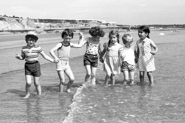 These children were enjoying themselves on Seaburn beach in June 1976. Have you spotted anyone you know?