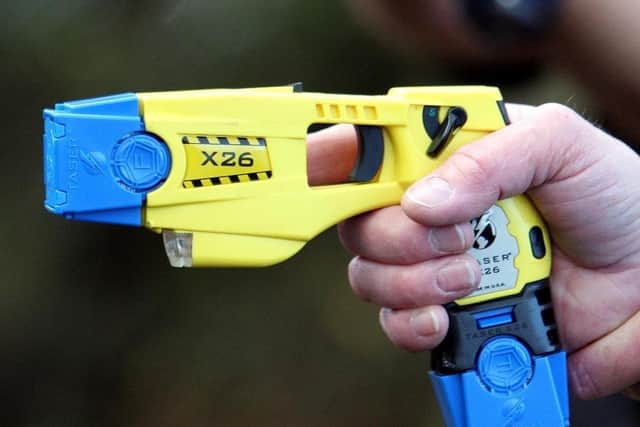 Sheffield Crown Court has heard how an armed Sheffield drug-dealing thug has been caged after he was stun-gunned by police. Pictured is an example of a stun gun.