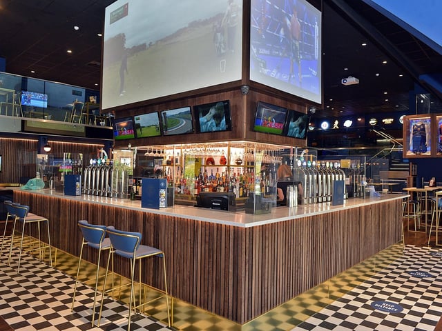 Catch all the live sporting action from The Wildcard Bar & Grill on Ecclesall Road. The luxury sports bar and grill features 40+ screens and a huge Jumbotron making it impossible to miss live-action sports from around the world.
Book now via http://www.thewildcardbarandgrill.com/