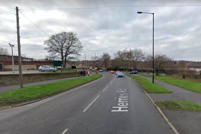 Emergency services remain on the scene of a four-vehicle crash on Herries Road in Sheffield, South Yorkshire Police have confirmed.