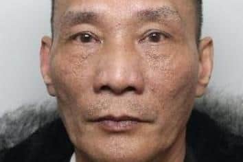 Pictured is Thai Dau, now aged 54, formerly of Highfield Place, at Highfield, Sheffield, who was sentenced at Sheffield Crown Court to two years and three-months of custody after he pleaded guilty to producing class B drug cannabis at a property on Highfield Place following a police raid that uncovered 158 cannabis plants.