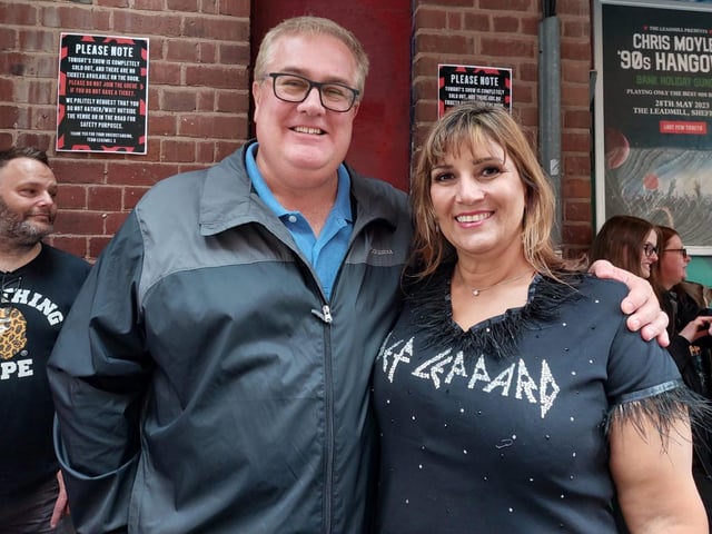 Fans queue for the Def Leppard gig at the Leadmill. Picture: Alastair Ulke