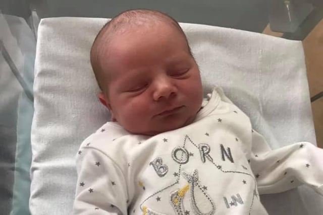 Baby Vinnie was born on May 5 to mum Aimee Grayson.