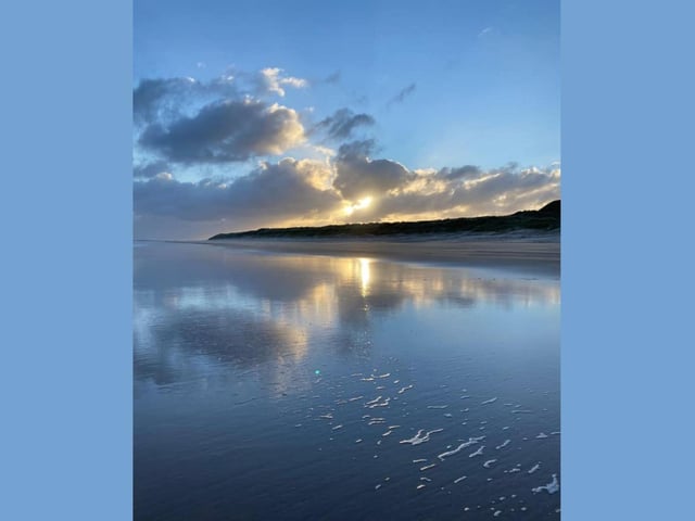 A storm in the making at Bamburgh beach in November 2021.