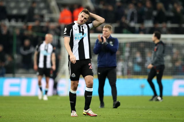 Chris Wood of Newcastle United reacts after their sides draw during the Premier League match between Newcastle United and Watford at St. James Park on January 15, 2022 in Newcastle upon Tyne, England. (Photo by Ian MacNicol/Getty Images)