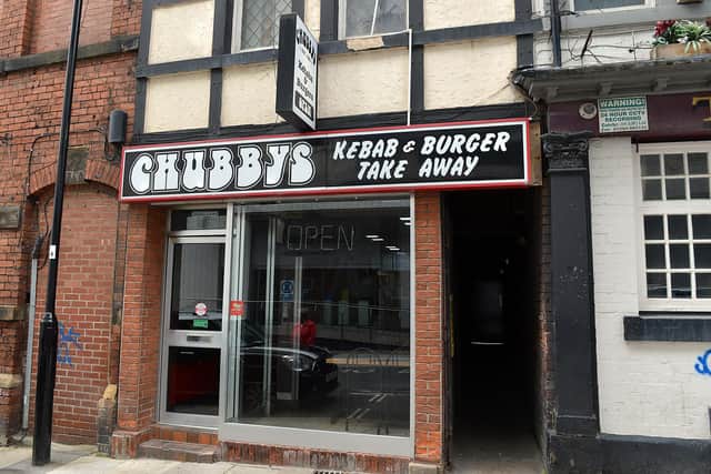 Chubbys take away closing on Cambridge Street, Sheffield.