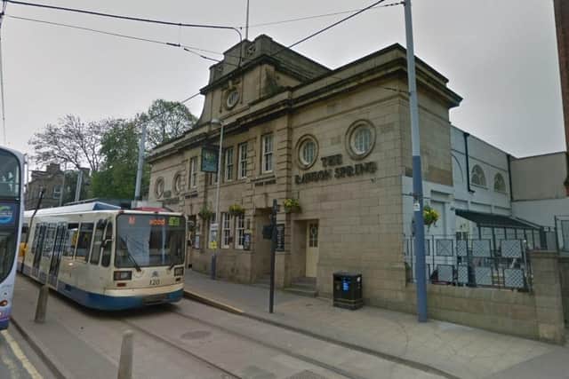 Raymond West claims he was punched in the face by a taxi driver outside The Rawson Spring pub, in Hillsborough, Sheffield (pic: Google)