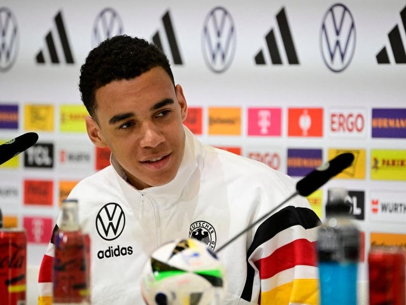 Like Florian Wirtz on the opposite flank, Musiala is one of the players expected to light up the tournament. The Bayern Munich youngster will start on the left of a front three.