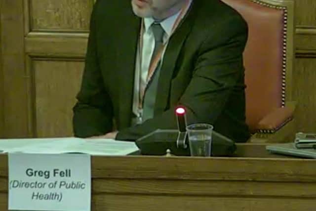 Sheffield director of public health Greg Fell is worried about a serious flu outbreak this winter